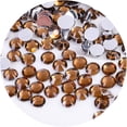 thumbnail image 1 of 4500 piezas SS6 0.079 in diamantes de imitación planos para uñas, manualidades, purpurina, gemas redondas, cristales, ropa, zapatos (café oscuro), 1 of 5