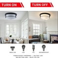thumbnail image 5 of 12''Modern Elegant Ceiling Light Flush Mount Chandelier Dining Room Home Fixture, 5 of 10
