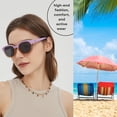 thumbnail image 5 of Leafael Personalized Initials Polarized Sunglasses for Women, Letter G – Two-Tone Purple Square Frame, UV400 Monogram Sunglasses, Gift for Her & Bridesmaids, 5 of 6