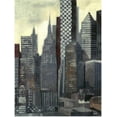 thumbnail image 2 of Wyatt Jr., Norman 15x18 Black Ornate Wood Framed with Double Matting Museum Art Print Titled - Urban Landscape I, 2 of 4