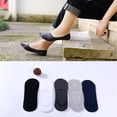 thumbnail image 6 of Eease 5 Pairs Men's Low Cut Socks No Show Invisible Anti-Skid Socks for Summer (Random Color), 6 of 7