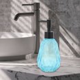 thumbnail image 6 of Unique Bargains 1 Pc Durable Argyle Pattern Soap Dispenser 11.84oz Blue Black, 6 of 6