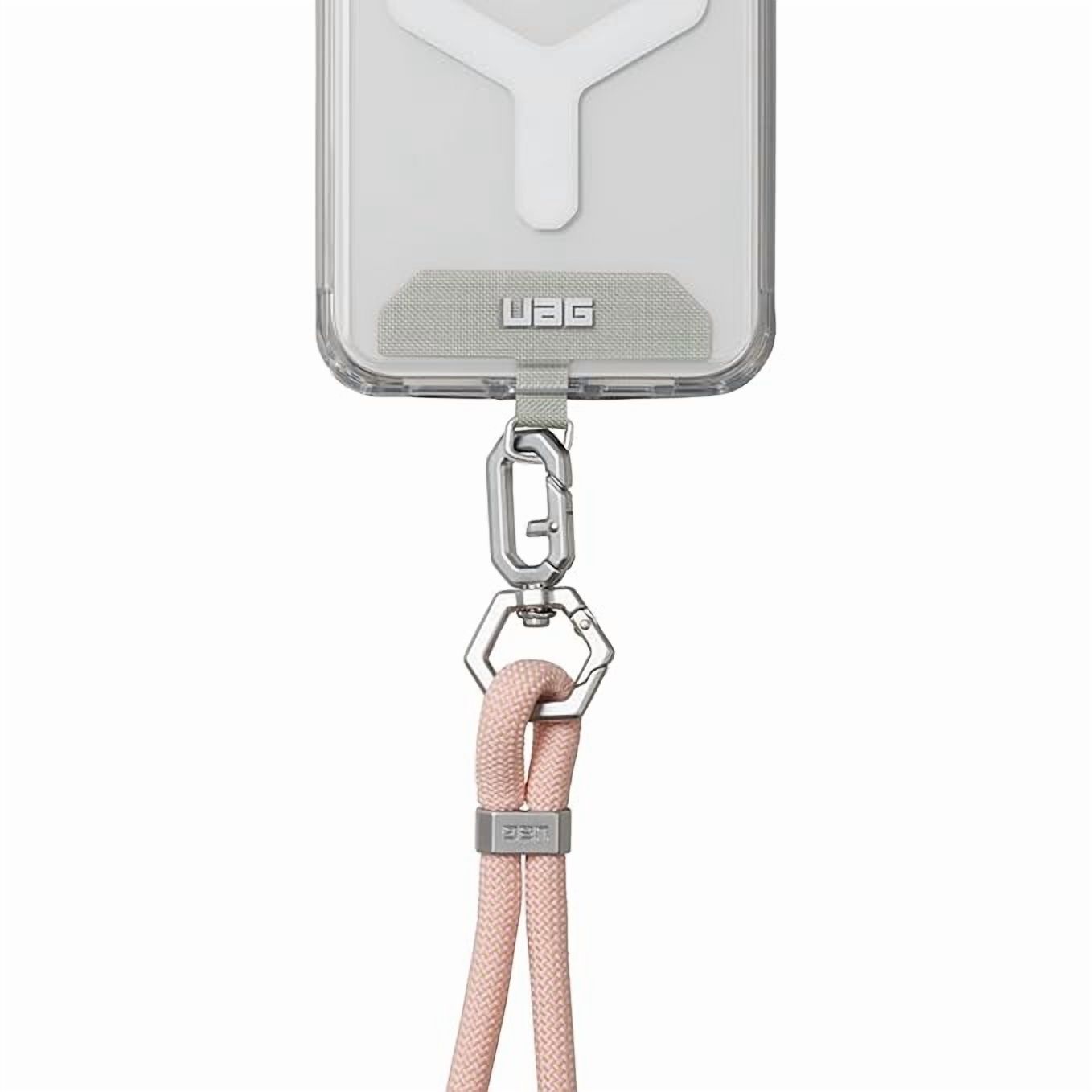 UAG Phone Lanyard Wrist Strap 7mm Adjustable Paracord Wrist Tethers Lanyard for iPhone Cases Civilian Rose Quartz