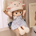 thumbnail image 5 of 18 Inch Purple Lamb Stuffed Animal Plush Student Doll with Girl Toys for Dress Up Single Pack, 5 of 9