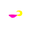 Pink-Treuse, variant on 6th Sense – Curly Clobber 2" Soft Plastic Swimbait, Baitfish Imitator with Curly Tail and Thin Collapsing Belly, 12 Pack
