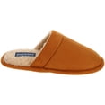 thumbnail image 2 of Dockers Boy's Scuff Slippers, Microsuede Slip-On, Tan, Size 11/12, 2 of 6