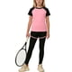 thumbnail image 3 of Camisas de Manga Larga para Niños Tamaño 12-14 Juventud Color Sólido Cuello Redondo Manga Corta Camiseta de Manga Corta Y Pantalones Cortos Y Pantalones Set de Tres Piezas para Niños Niño Niño Camisa, 3 of 5