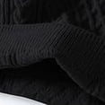 thumbnail image 2 of Men's Crew Neck Cable Knit Sweater Long Sleeve Relaxed Fit Pullover Thick Knitwear Casual Tops for Fall Winter Daily Wear Black 4XL, 2 of 6