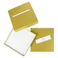 thumbnail image 2 of Koyal Wholesale Gold Wedding Card Box with Slot, White Satin Ribbon and Rhinestone Buckle, 10" x 10" Card Holder, 2 of 5