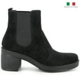 thumbnail image 3 of Alpine Swiss Sofia Womens Suede Chelsea Boots Made in Italy Block Heel Ankle Booties, 3 of 6