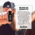 thumbnail image 3 of Aceite para barba Live Bearded, 30 ml - Jojoba natural premium - Hecho en EE. UU. - Cuidado del cabello y la piel para hombres con zonas secas y escamosas | Aroma 1880 - Bourbon, bitters, cítricos, 3 of 6