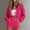 Hot Pink, variant on Gamivast Women's Cropped Zip up Hoodie Full Zip Hooded Sweatshirt Soft Long Sleeve Casual Jacket Tops for Fall Winter Lounge Streetwear Daily Wear White S
