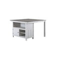 thumbnail image 3 of Pilaster Designs Millport 5-piece Wood Extendable Dining Set in Gray/White, 3 of 10