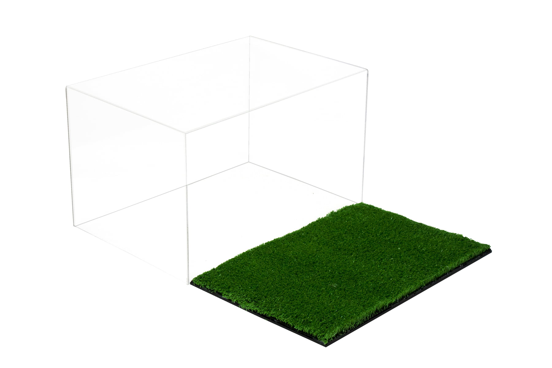 A018-TB Deluxe Acrylic Football Display Case with Turf Bottom