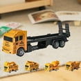 thumbnail image 4 of Qocolhg Transport Car Carrier Truck Toy for Toddlers 1-3 Years Old, Detachable Die-cast Baby Pull Back Play Vehicles Car Set for KidsBoys Girls, Outdoor Beach Sand Toys for Christmas Birthday Gifts, 4 of 7