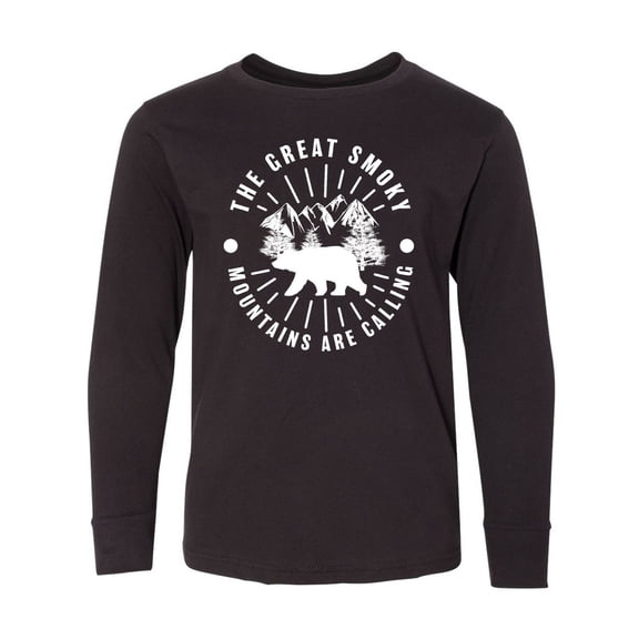 Inktastic The Great Smoky Mountains Are Calling Long Sleeve Youth T-Shirt