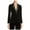 black, variant on Armani Womens Velvet One Button Blazer Jacket, Black, 40