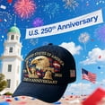 thumbnail image 2 of USA 250th Anniversary Baseball Cap – Patriotic Hat with Bald Eagle Print, Adjustable Commemorative Independence Day Gift for Men & Women, 2 of 6
