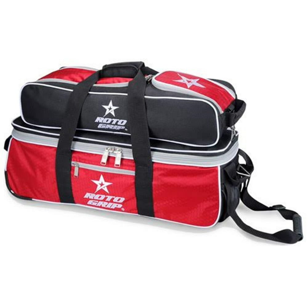 Roto Grip 3 Ball Tote Roller Bowling Bag- Black/Red - Walmart.com