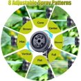 thumbnail image 3 of Garden Hose Spray Gun with Adjustable Patterns, Metal Hose Pipe Spray Gun Zinc Alloy High Pressure Spray Nozzle, 3 of 4