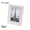 thumbnail image 4 of fastboy 5 Pieces Picture Frame with Mat Table Decor Wall Posters Paintings Display Gallery Home DIY Transparent Photo Living Room White 5*7inch White 5*7inch, 4 of 6