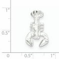 thumbnail image 2 of 925 Sterling Silver Lobster Chain Slide Charm Pendant, 2 of 5