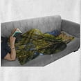 thumbnail image 6 of Nature Soft Flannel Fleece Throw Blanket, Small Boat Under Tree by the Lake North Island New Zealand Picturesque View, Cozy Plush for Indoor and Outdoor Use, 50" x 70", Olive Green Blue, by Ambesonne, 6 of 6