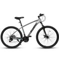 thumbnail image 3 of 27 in Adult Mountain Bike,Lightweight Aluminum Frame,Shimano 21 Speed,Grey, 3 of 8
