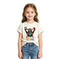 thumbnail image 3 of Ruiwill School Shirts For Girls Summer Crew Neck Short Sleeve Kids Tops Casual Back To School Letter Print School Outfits For Girls Size 2-3 Years, 3 of 3
