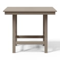 thumbnail image 3 of WestinTrends Ashore Outdoor HDPE 36" Square Patio Dining Table with Umbrella Hole, Weathered Wood, 3 of 12
