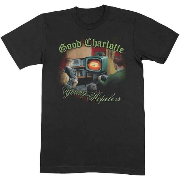 Good Charlotte Young & Hopeless T-Shirt Black New