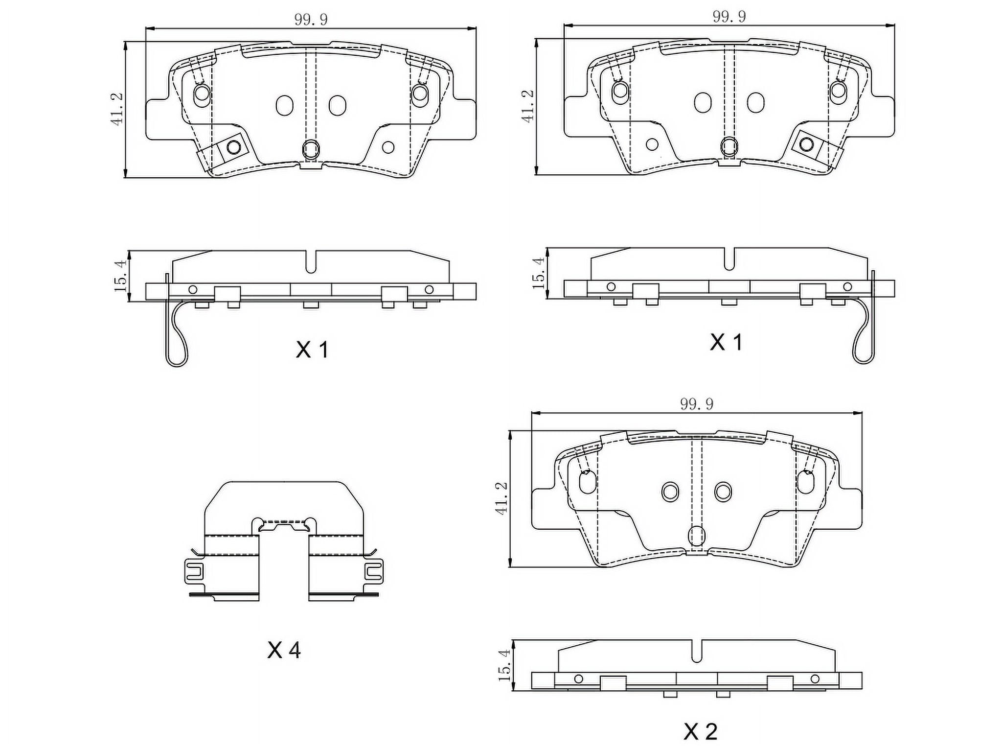 Winstop Brake Pad Set, Rear WS.1812.0.C, Hyundai Accent 2022-2018