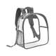 thumbnail image 1 of Mochila de PVC transparente, mochila transparente, impermeable, resistente, para uso diario, mochila informal. Gris, 1 of 9