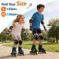 thumbnail image 4 of Kids/Youth Knee Pad Elbow Pads Guards Protective Gear Set for Roller Skates Cycling BMX Bike Skateboard Inline Skatings Scooter Riding Sports, 4 of 9