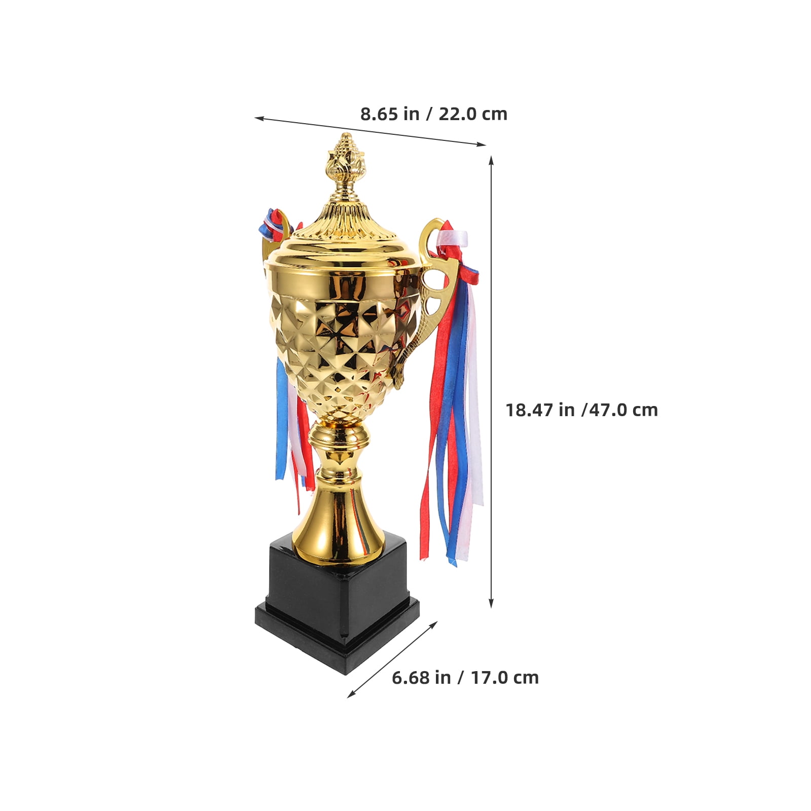 Metal Trophy Cup Award for Soccer Basketball Sports Competitions, Championship Ceremony, Celebration, and Party Game Favor