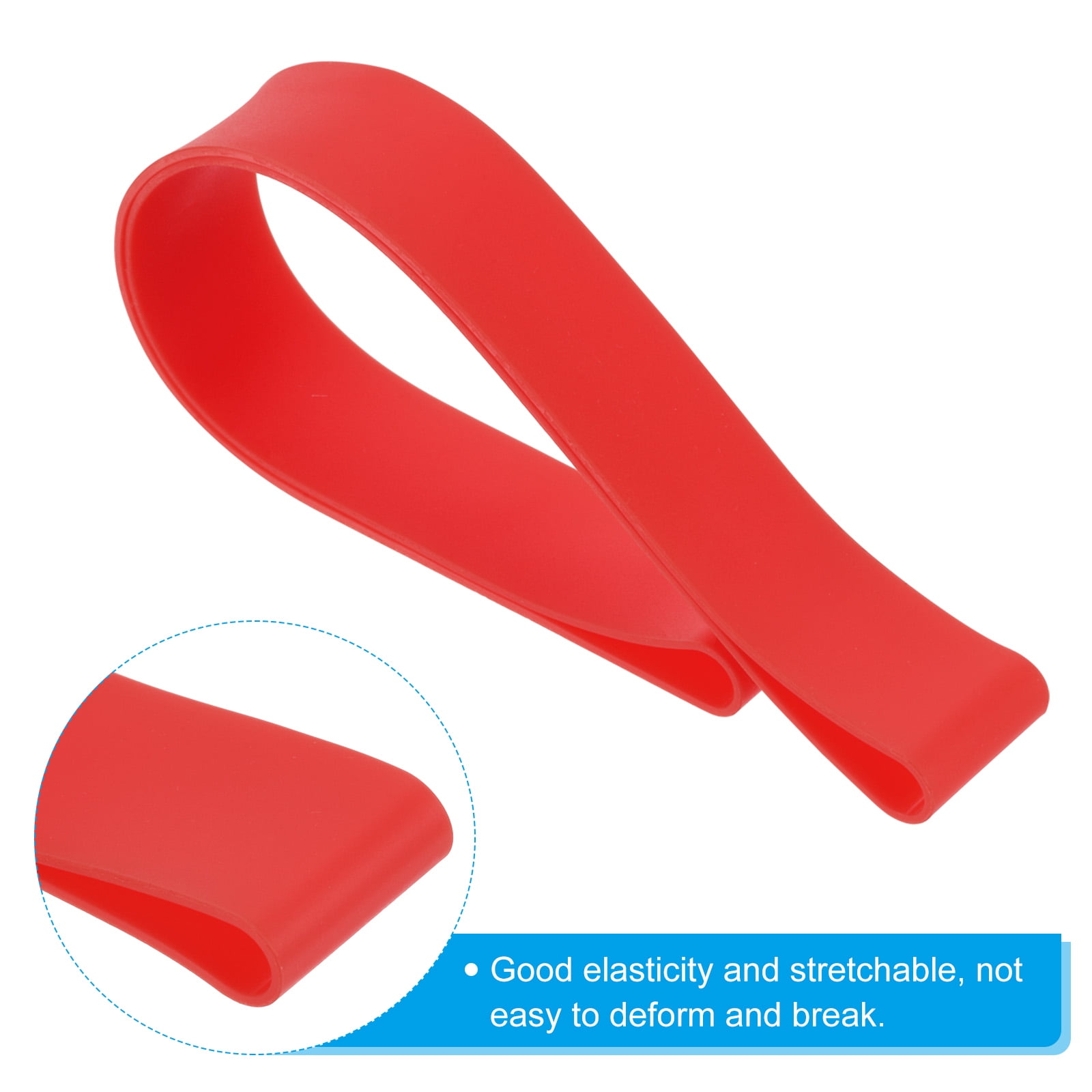 Unique Bargains Towel Band Windproof Holder Stretchable Beach Chair Towel Clips Straps Red, Pink