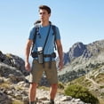 thumbnail image 4 of Miaocao 2 Pcs Large Water Bottle Bag with Strap, Mesh Water Bottle Carrier Holder Crossbody Water Sling Bag Shoulder Strap and Pocket - Walking Sports Hiking Camping (Pink+Light Blue), 4 of 7