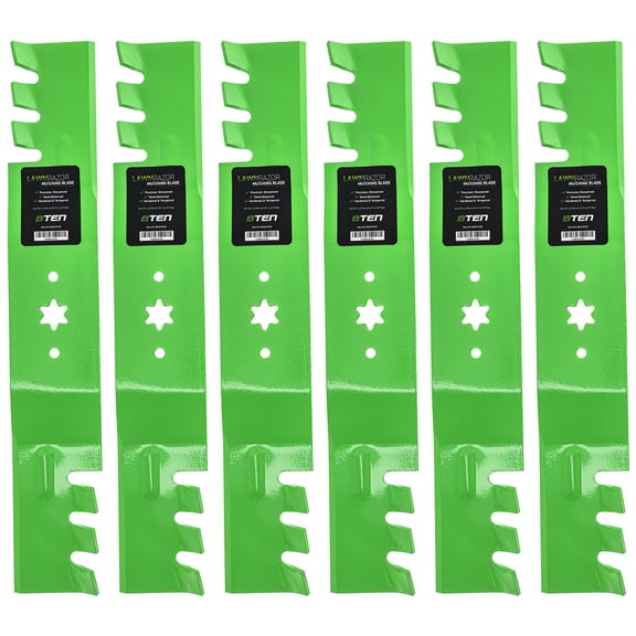 LawnRAZOR Toothed Blade for MTD 54 inch Cub Cadet 942-0677 6 Pack 810-CBL2374D