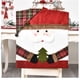 thumbnail image 2 of Advancent Funda trasera de silla de tela de franela de muñeco de nieve de Papá Noel, fundas de asiento suaves y lisas para el hogar, decoración Kits de decoración para fiestas Papa Noel Advancent HA009740-01B, 2 of 6