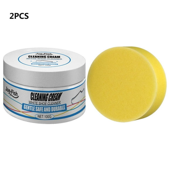 CQCYD White Shoe Cleaner, Shoe Cleaning Kit, Waterless Cleansing Balm Stain Remover for Sneakers Canvas Shoes, Dirt Scuff Mark Eraser, Travel Portable Shoe Care for Men Women