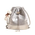 thumbnail image 1 of Bolso bandolera estilo universitario de alta calidad para mujer, mochila informal sencilla con cordón de gran capacidad, 2025, 1 of 5