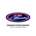 thumbnail image 3 of WIRESTER Waterproof Dishwasher Magnet Clean Dirty Sign Double Sided Magnet Refrigerator Magnet - Yellow & Purple Neon Glow Looking (Style 2), 3 of 5