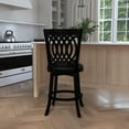 thumbnail image 6 of Hillsdale Furniture Van Draus Wood Counter Height Swivel Stool with Black Vinyl Seat, 6 of 16