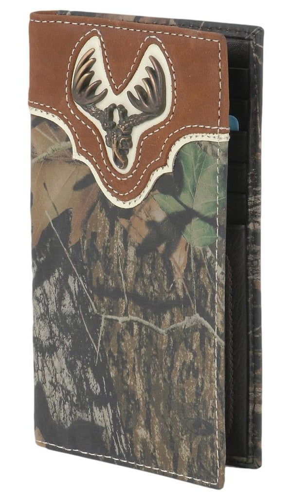 Nocona Rodeo Deer Skull Mossy Oak Pattern Wallet - Walmart.com