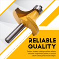 thumbnail image 4 of 8mm Shank Handle Diameter 44mm Fillet Cutter Woodworking Milling Cutter Chamfering Cutter Arc Cutter Edge Trimmer Head,1X Woodworking milling cutter, 4 of 8