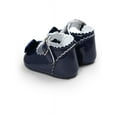 thumbnail image 3 of Newborn Baby Girl Bow Anti-slip Crib Shoes Soft Sole Sneakers Prewalker, 3 of 5
