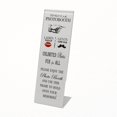 thumbnail image 1 of Photo Booth Nook - 100 pack - Acrylic Picture Frame - Slanted Prints & Signs Holder, Clear Angled Tabletop Pic Display Stand - Wide Back Flap, Stable Base - Perfect Wedding Favors - Vertical, 2x6", 1 of 5