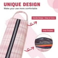 thumbnail image 3 of Pencil Case Pouch - Water Resistant Pencil Pouch Portable Pencil Bag Simple Office Stationery Pouch with Handle - Pink Plaid, 3 of 7