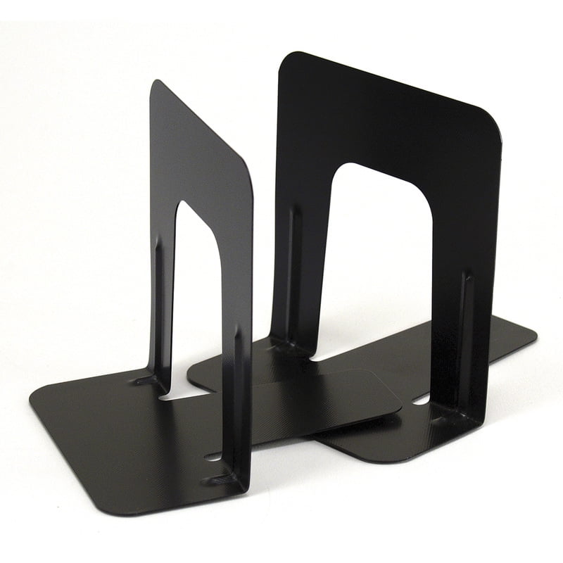 NEW Nonskid Base Universal 5" Deluxe Bookends Black UNV54055 