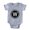 Heather Grey, variant on CafePress - Monogram Medallion W - Cute Infant Baby Football Bodysuit